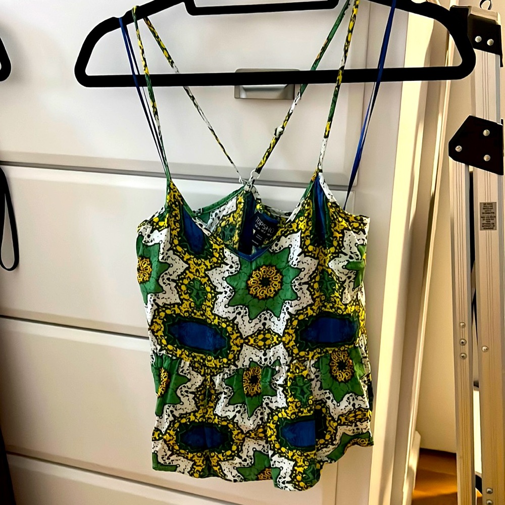 Topshop cami slightly cropped size US 2